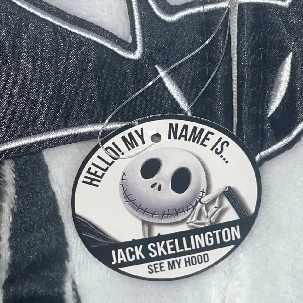 Disney Nightmare Before Christmas Jack Skellington Union Suit XL 16-18 Bat Bow - Picture 7 of 13